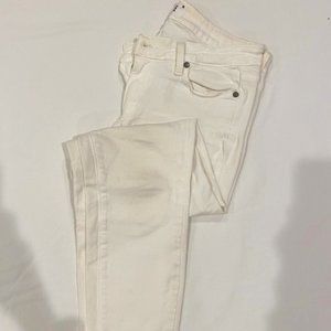 Paige White Skinny Jeans - Size 28 - Classic and Versatile